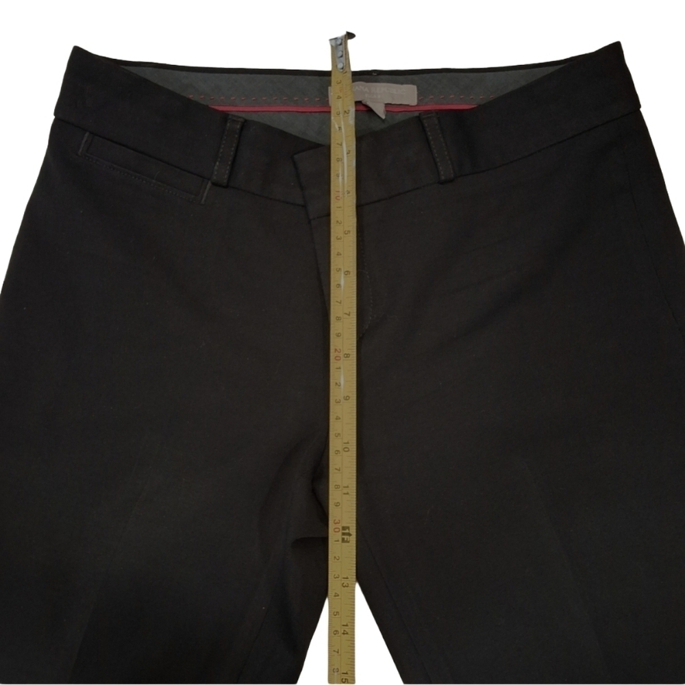 ✨2/$25 Banana Republic Sloan Fit Bi-Stretch Ankle Chino Black Pants Office - Picture 6 of 9
